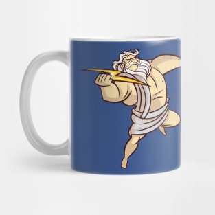 Funny Greek God Zeus with Lightning Bolt Mug